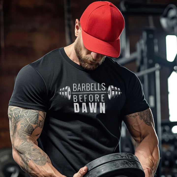 Barbells Before Dawn t-shirt