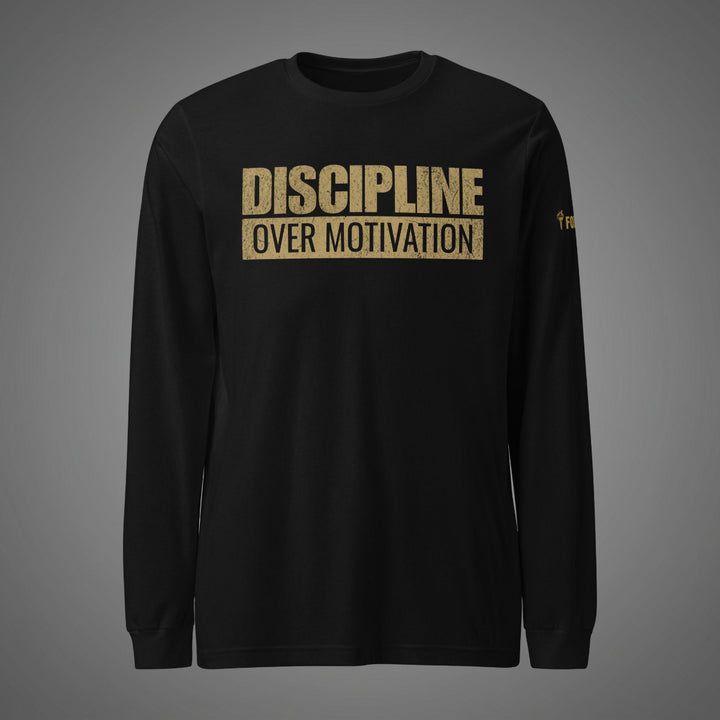 Discipline Over Motivation — Long Sleeve Tee