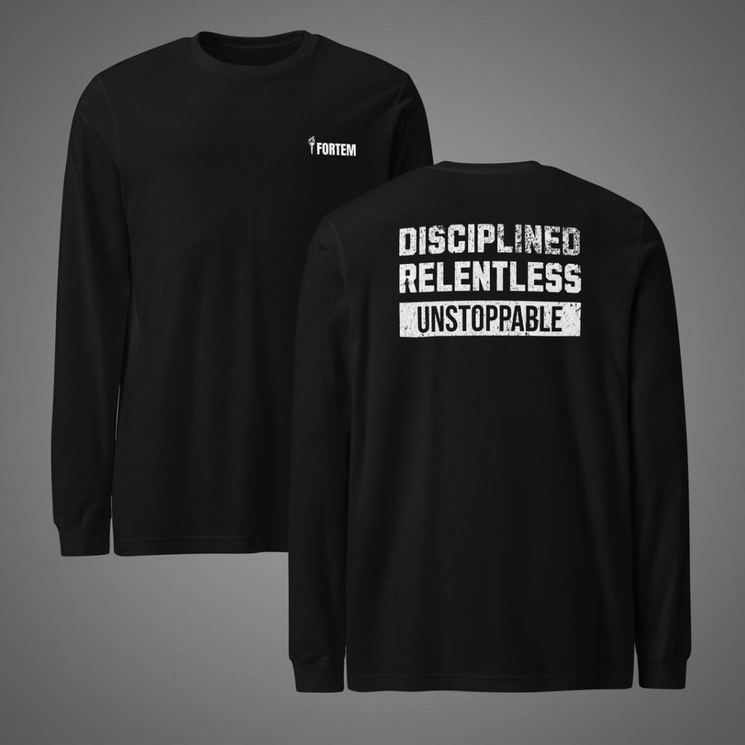 Disciplined Relentless - Long Sleeve Tee