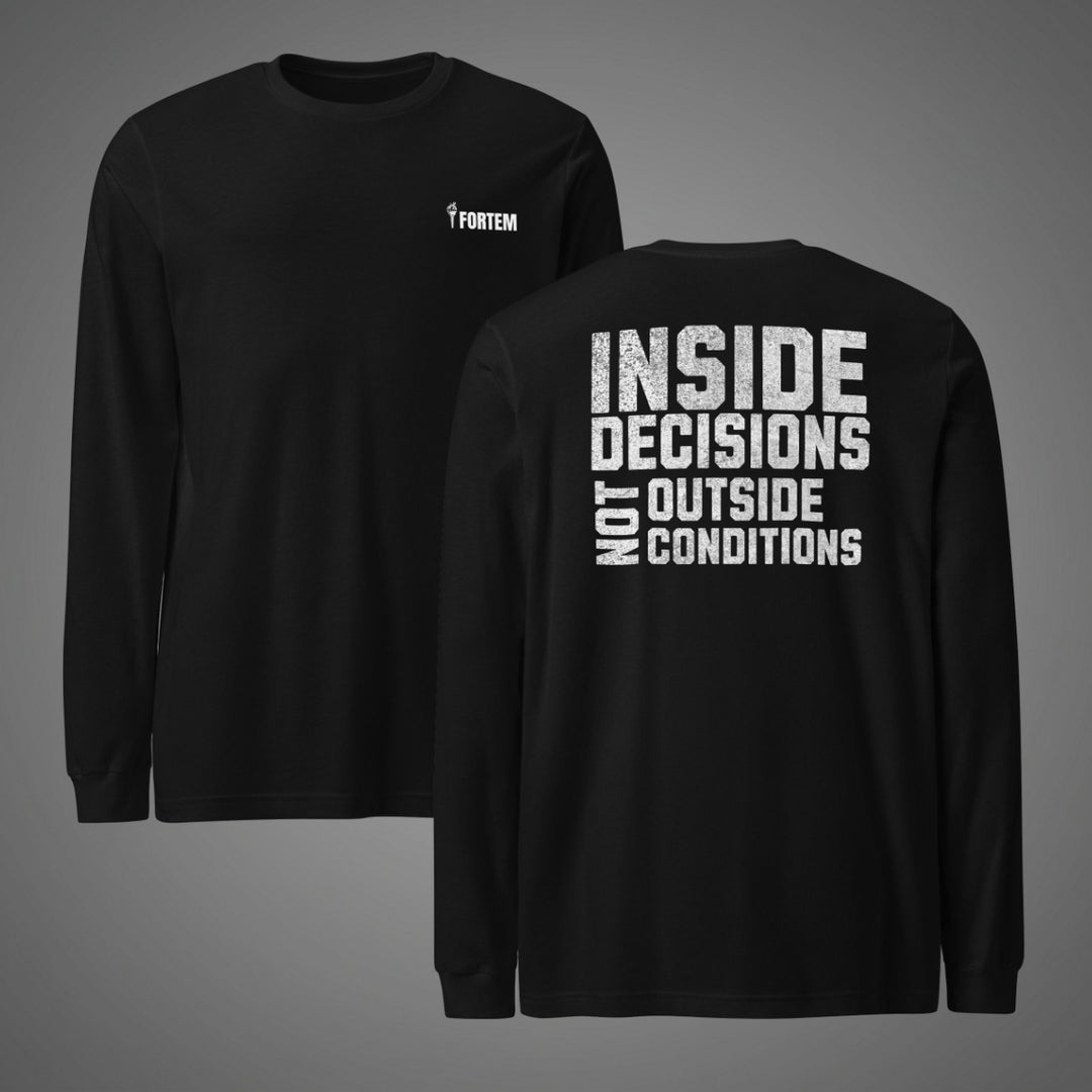 Inside Decisions — Long Sleeve Tee-Fortem Apparel