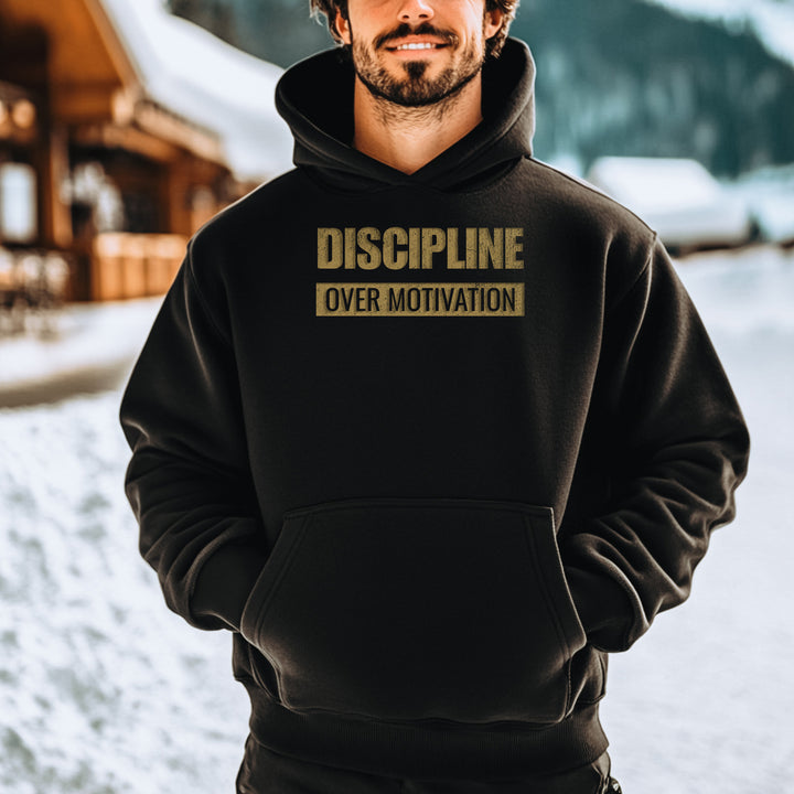 Discipline Over Motivation Oversized heavyweight hoodie-Fortem Apparel