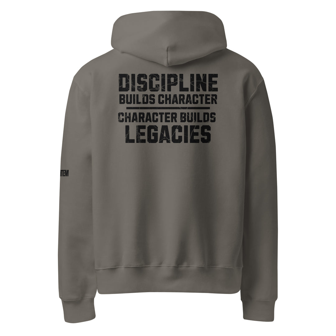 Discipline Builds Character Oversized heavyweight hoodie-Fortem Apparel