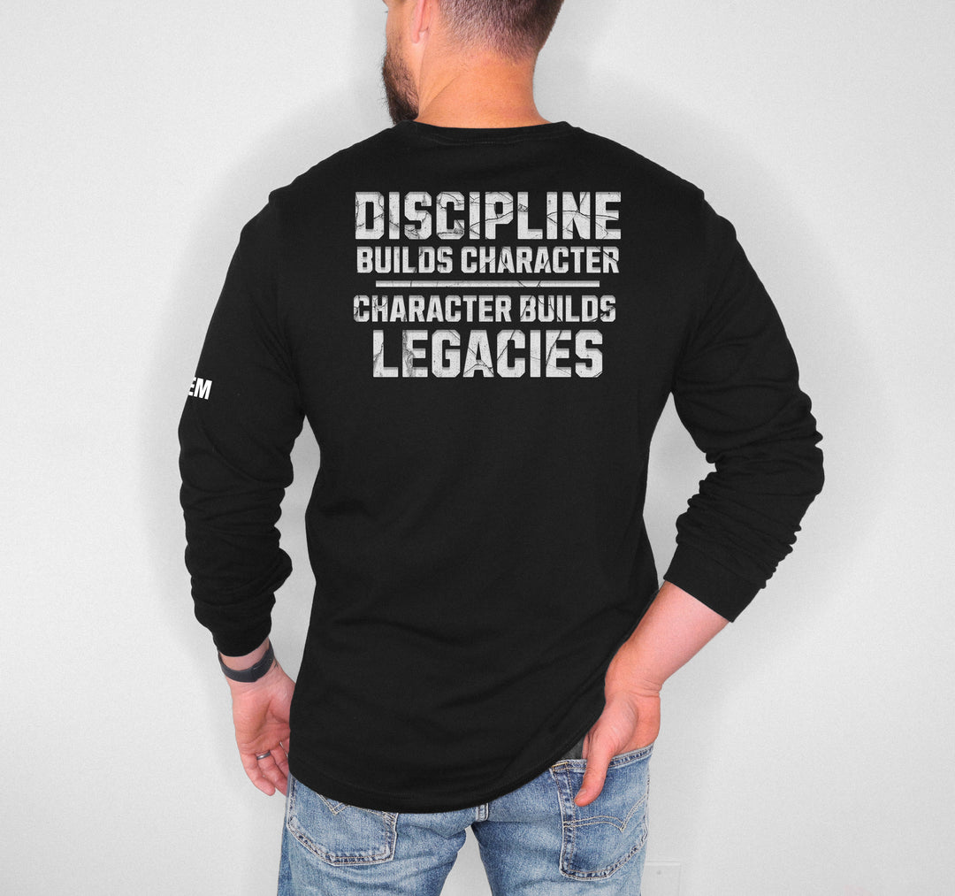 Discipline Builds Character — Long Sleeve Tee-Fortem Apparel
