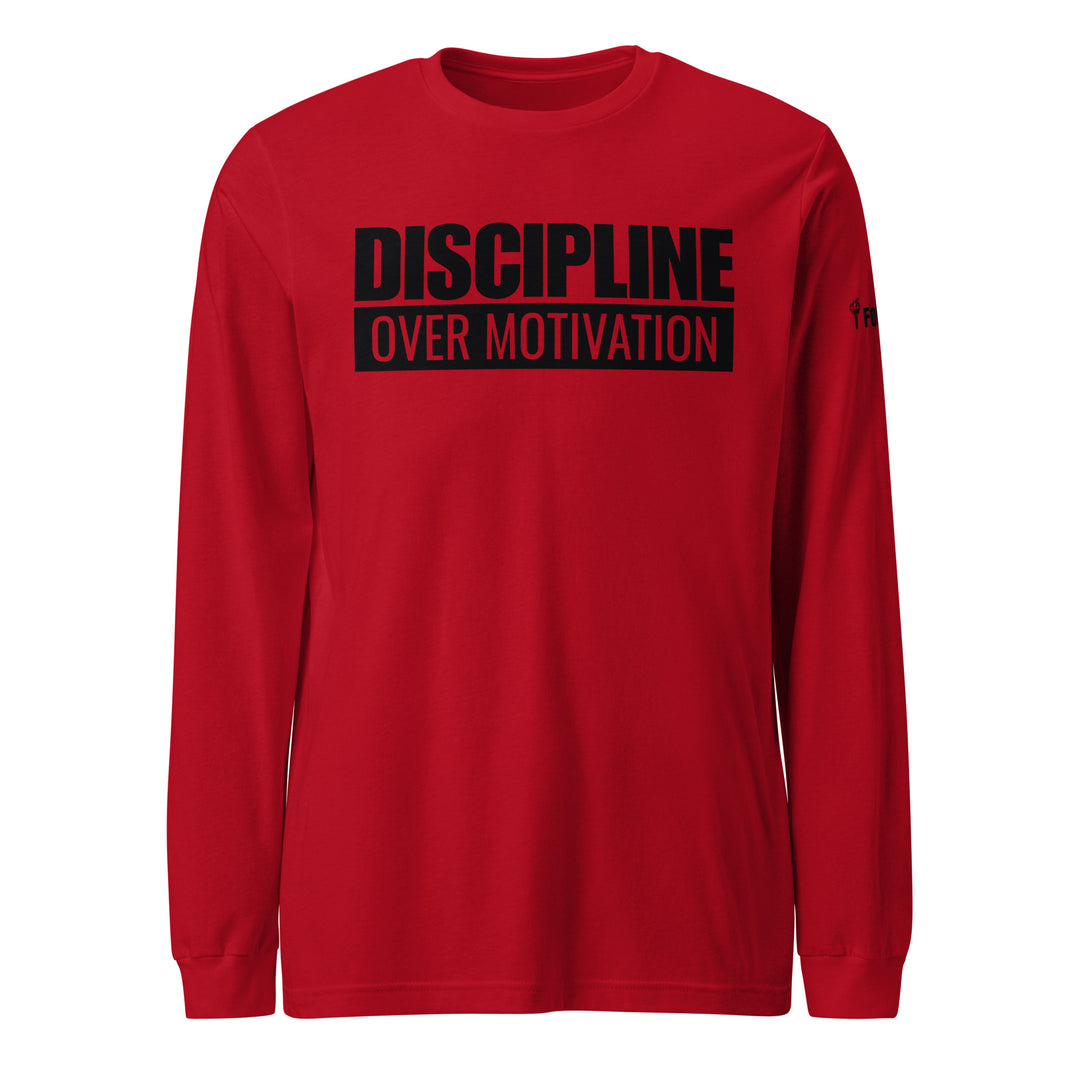 Discipline Over Motivation — Long Sleeve Tee-Fortem Apparel