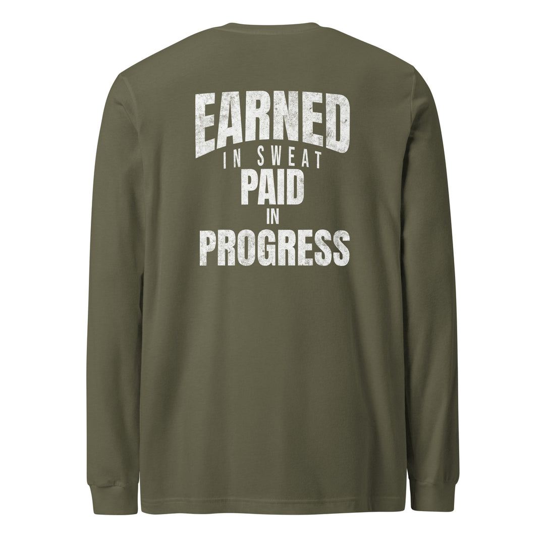Earned In Sweat - Long Sleeve Tee-Fortem Apparel