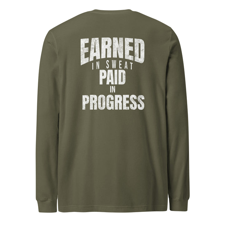 Earned In Sweat - Long Sleeve Tee-Fortem Apparel
