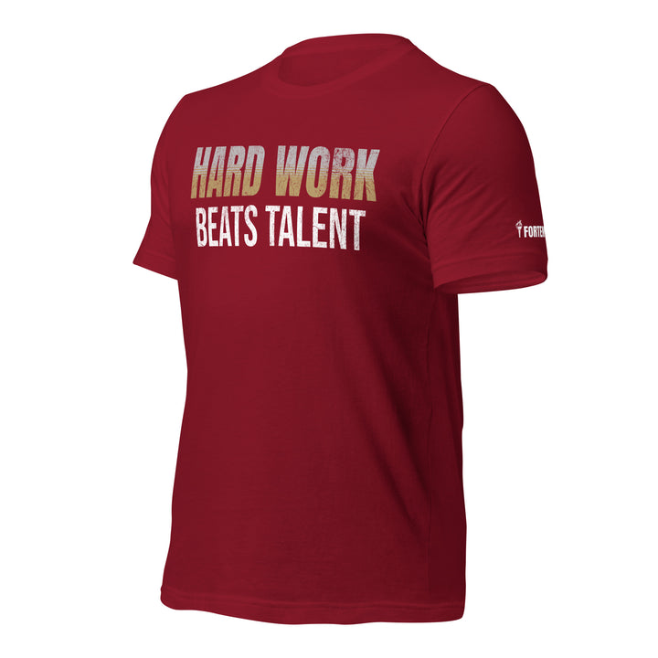 Hard Work Beats Talent | Front | Tee-Fortem Apparel