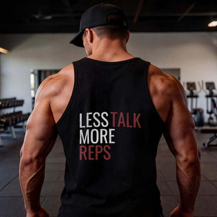 Less Talk More Reps - Tank-Fortem Apparel