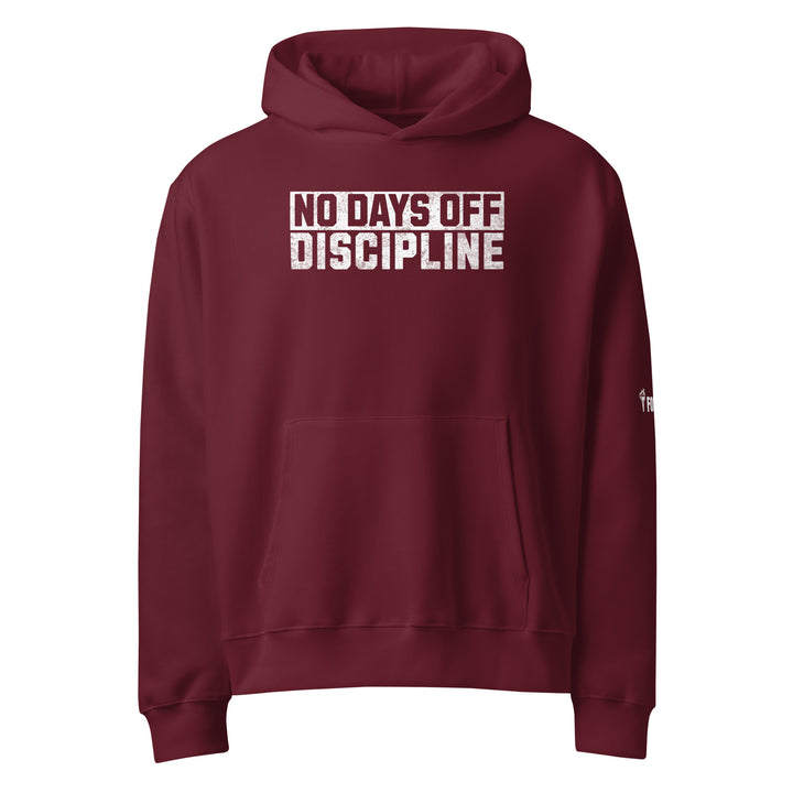 No Days Off Discipline Oversized heavyweight hoodie-Fortem Apparel