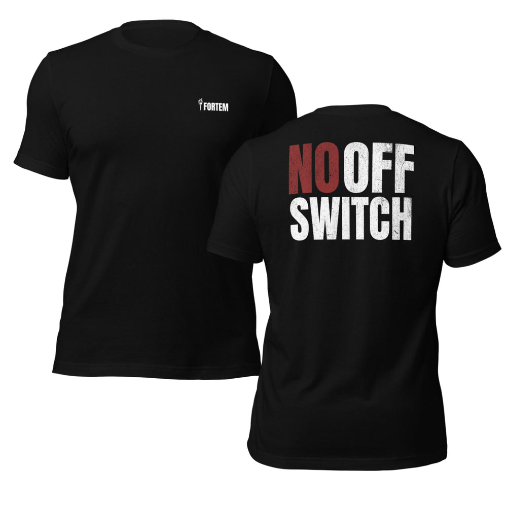 No Off Switch tee in Black