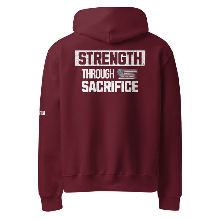 Strength Through Sacrifice Oversized heavyweight hoodie-Fortem Apparel