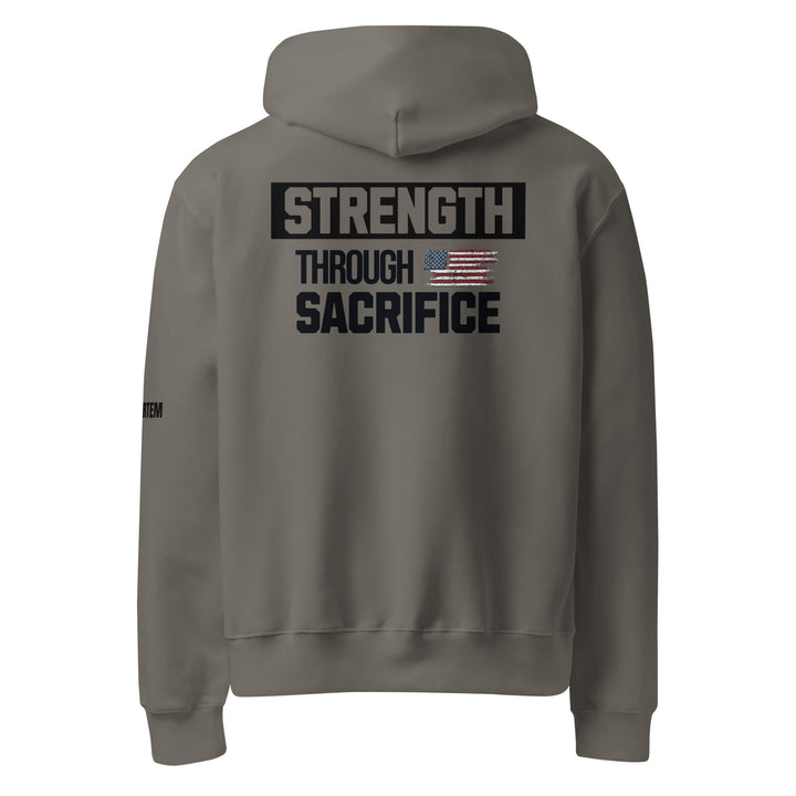 Strength Through Sacrifice Oversized heavyweight hoodie-Fortem Apparel