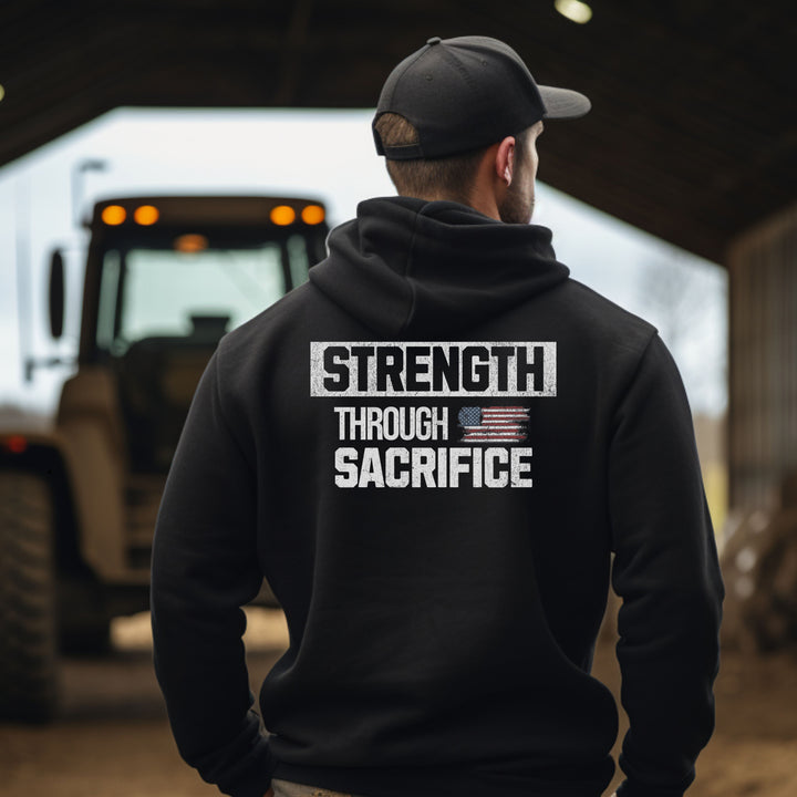 Strength Through Sacrifice — Hoodie-Fortem Apparel