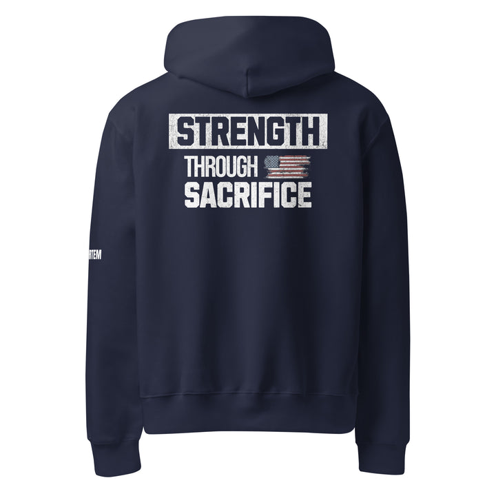 Strength Through Sacrifice Oversized heavyweight hoodie-Fortem Apparel