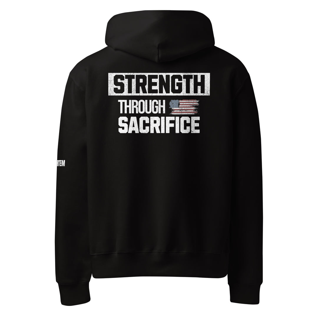 Strength Through Sacrifice Oversized heavyweight hoodie-Fortem Apparel
