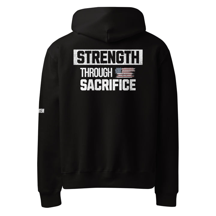 Strength Through Sacrifice Oversized heavyweight hoodie-Fortem Apparel