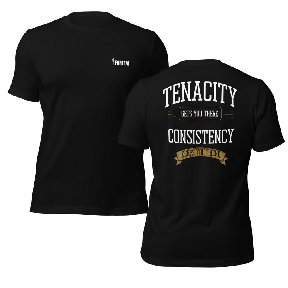 Tenacity Gets You There tee in Black