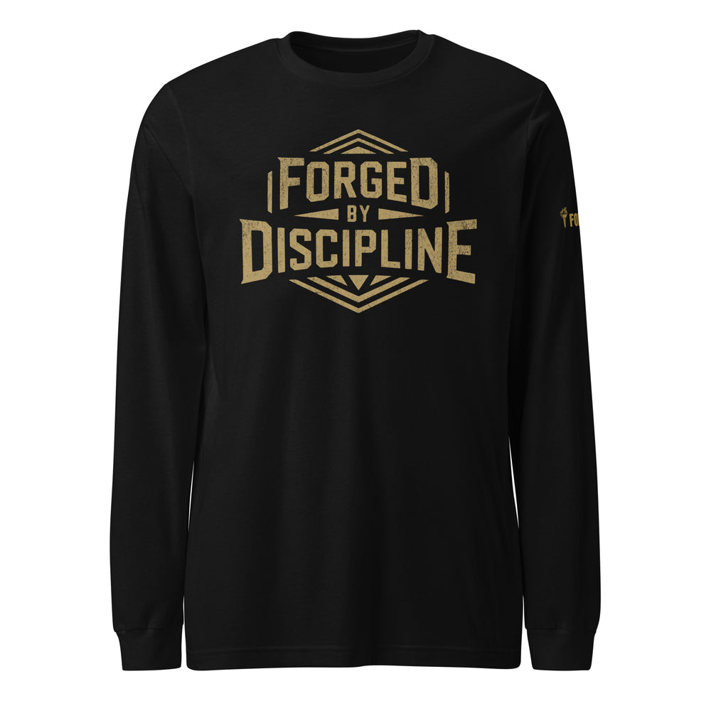 Forged By Discipline - Long Sleeve Tee-Fortem Apparel