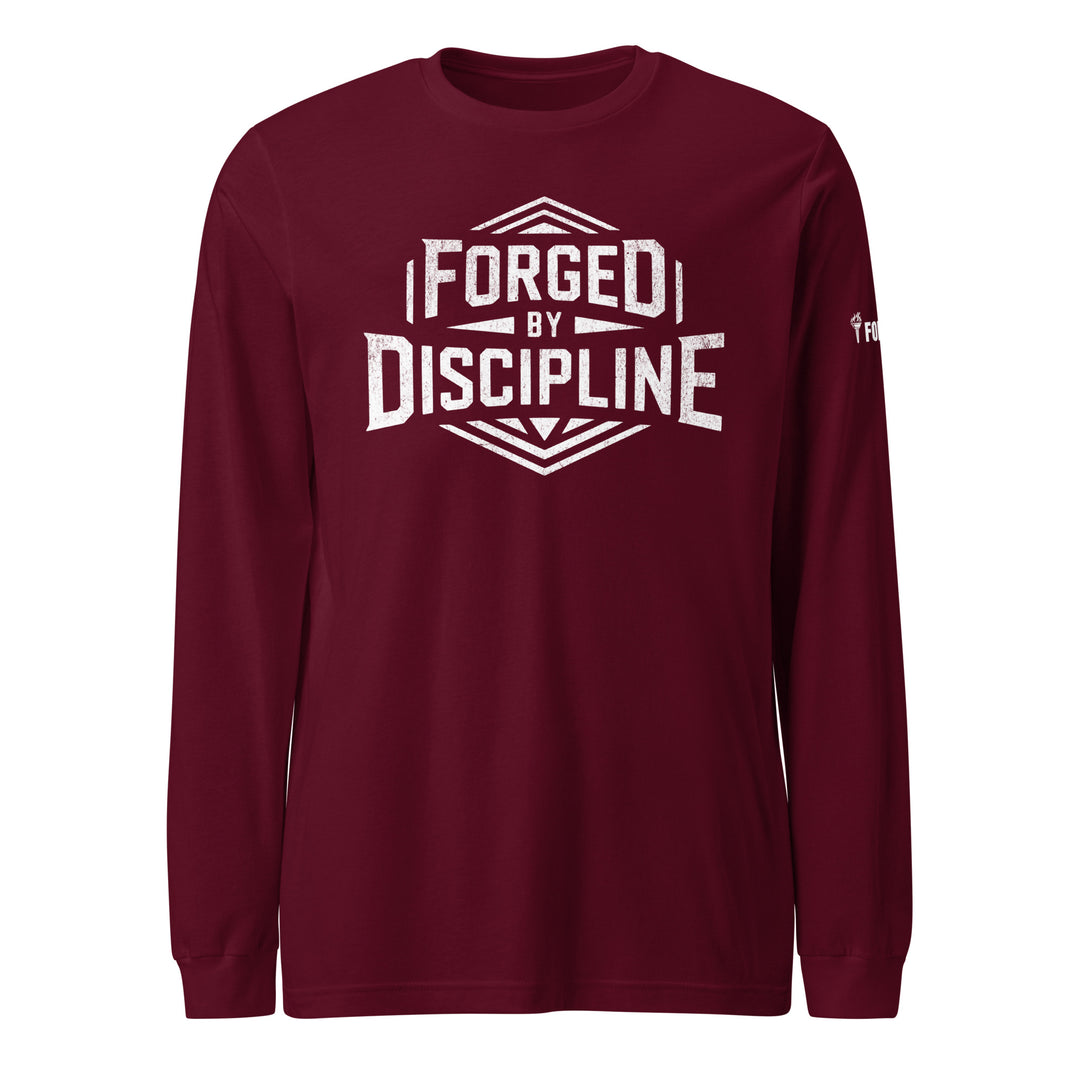 Forged By Discipline - Long Sleeve Tee-Fortem Apparel