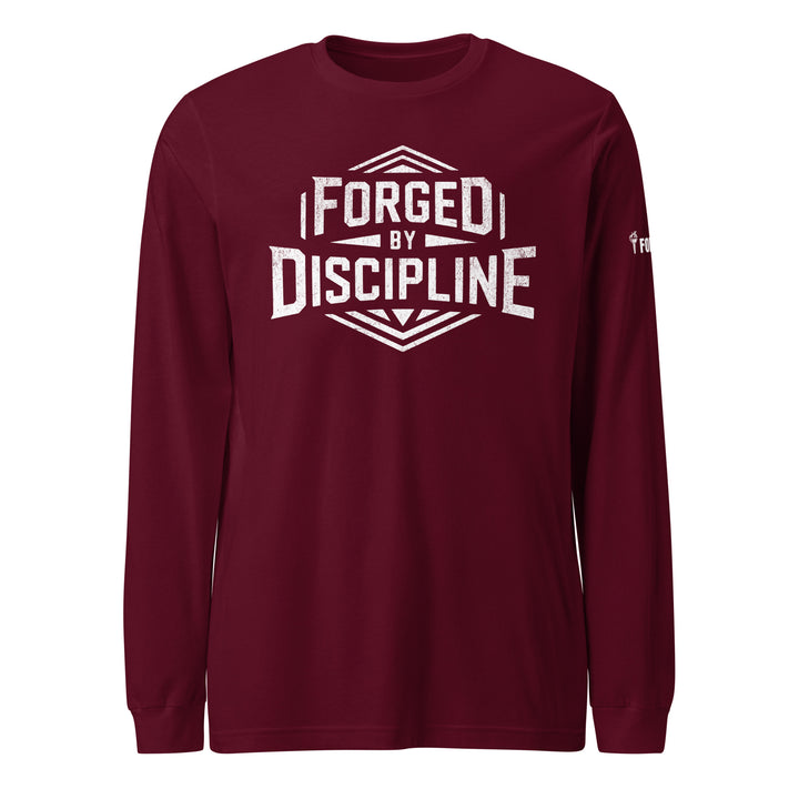 Forged By Discipline - Long Sleeve Tee-Fortem Apparel