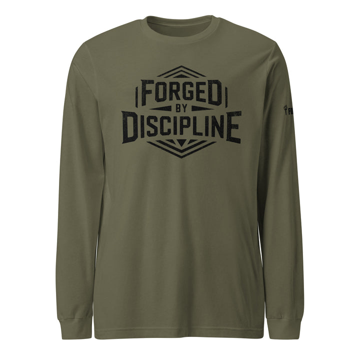 Forged By Discipline - Long Sleeve Tee-Fortem Apparel